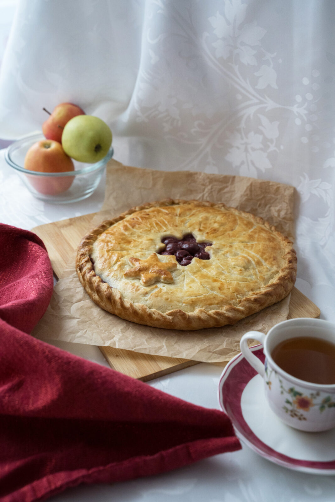 Hausgemachte Kirschenkuchen für Catering in Wien