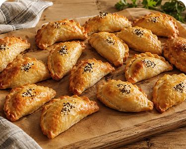 Samsa mit Hähnchen hausgemacht für Catering in Wien